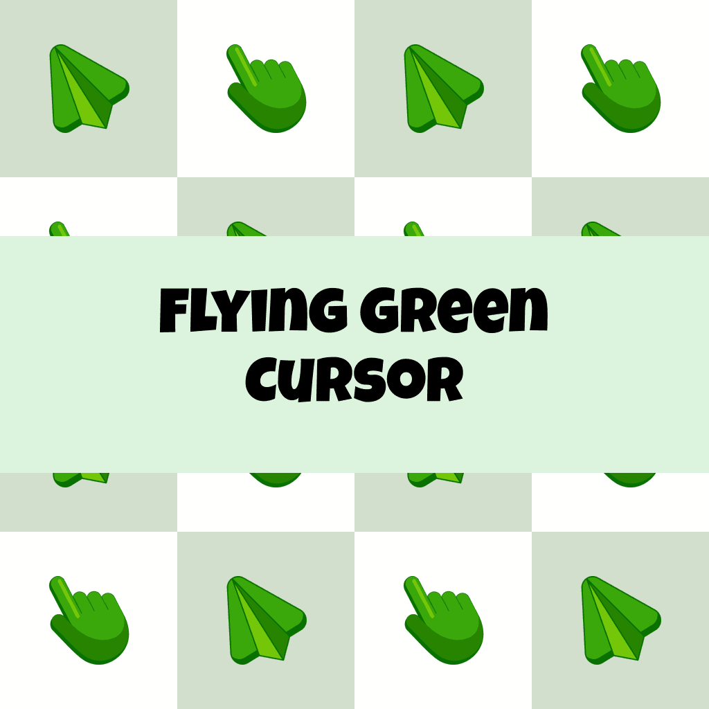 Preview Flying Green cursor custom cursor pack